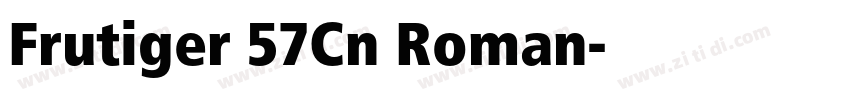 Frutiger 57Cn Roman字体转换